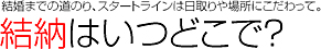 結納はいつどこで？