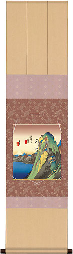 緞子三段本仕立色紙掛