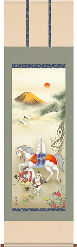 長江桂舟作 金峰開運馬