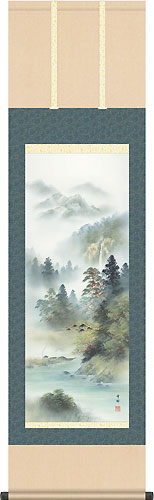 中山雪邨作 深緑涼風