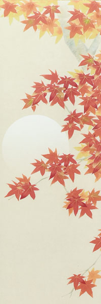 藤田春穂作 月紅葉