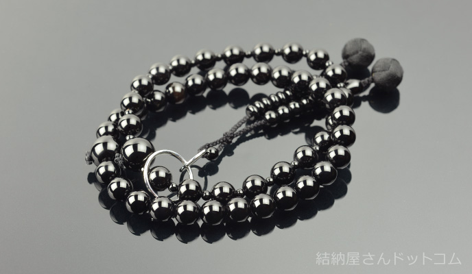 【浄土宗/男性用】 黒オニキス共仕立 吉祥梵天 九寸（桐箱付）