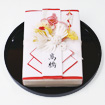 結納金金子箱 【寿】 ＋ 黒塗丸盆